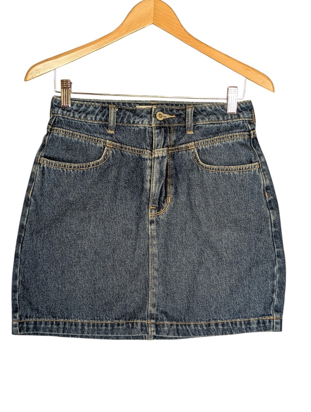 Hollister Ultra High-Rise Denim Mini Skirt Size 5
